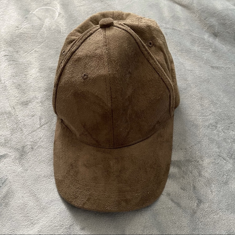 Forever 21 Suede Olive Baseball Cap